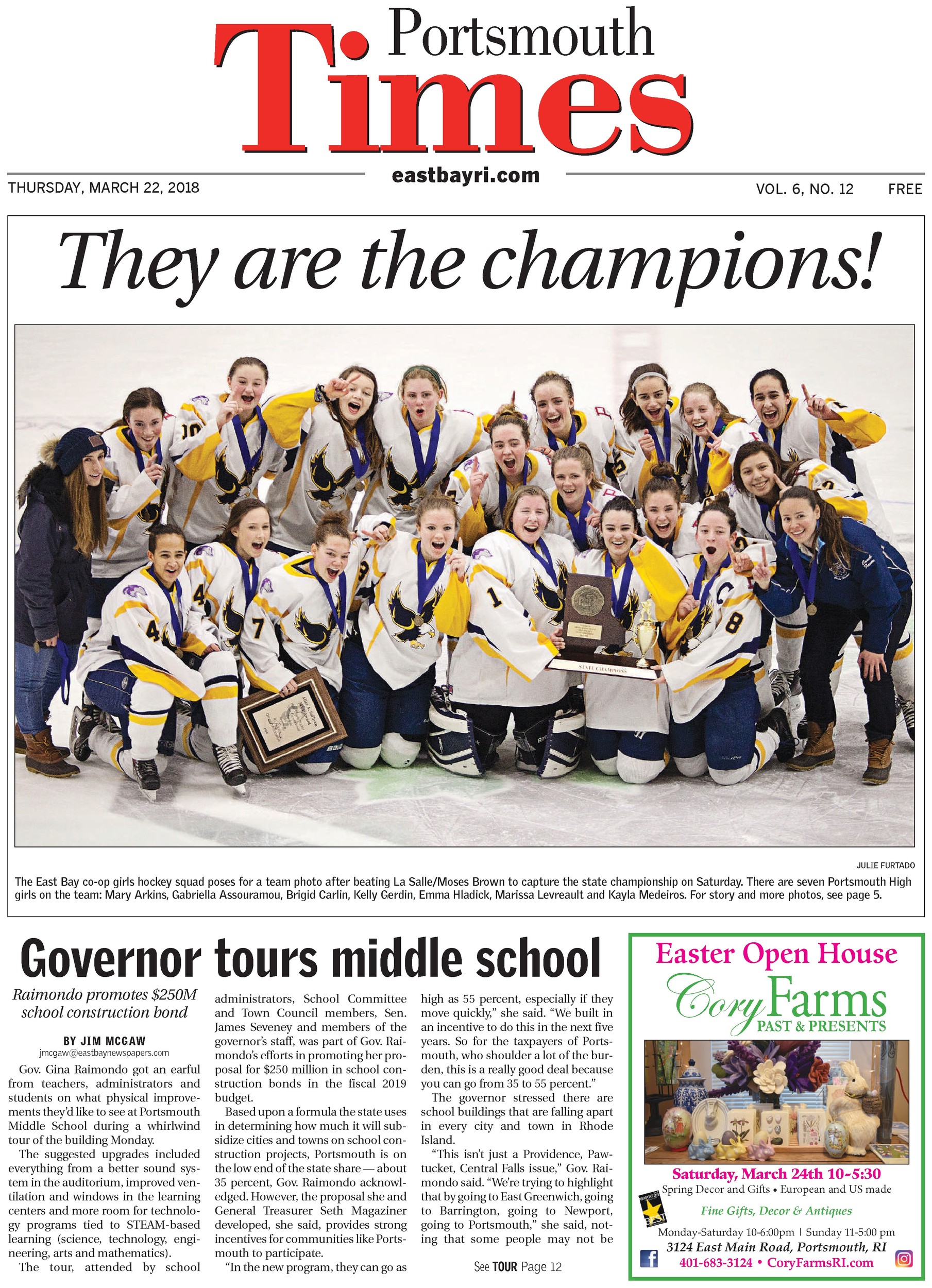 Portsmouth Times Thursday March 22 2018 EastBayRI News 